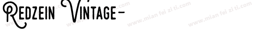 Redzein Vintage字体转换